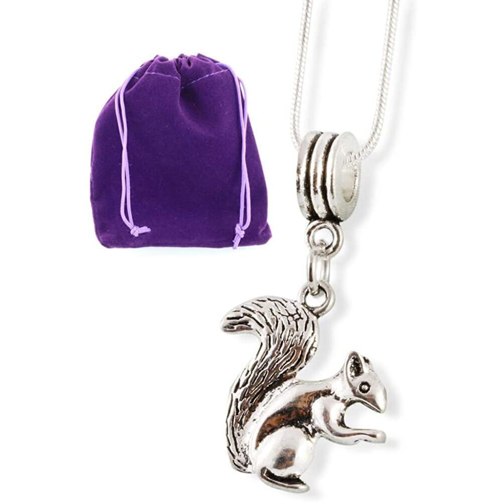 Squirrel Necklace | Stainless Steel Chain Pendant